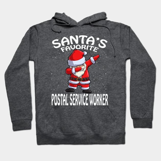 Santas Favorite Postal Service Worker Christmas Hoodie by intelus